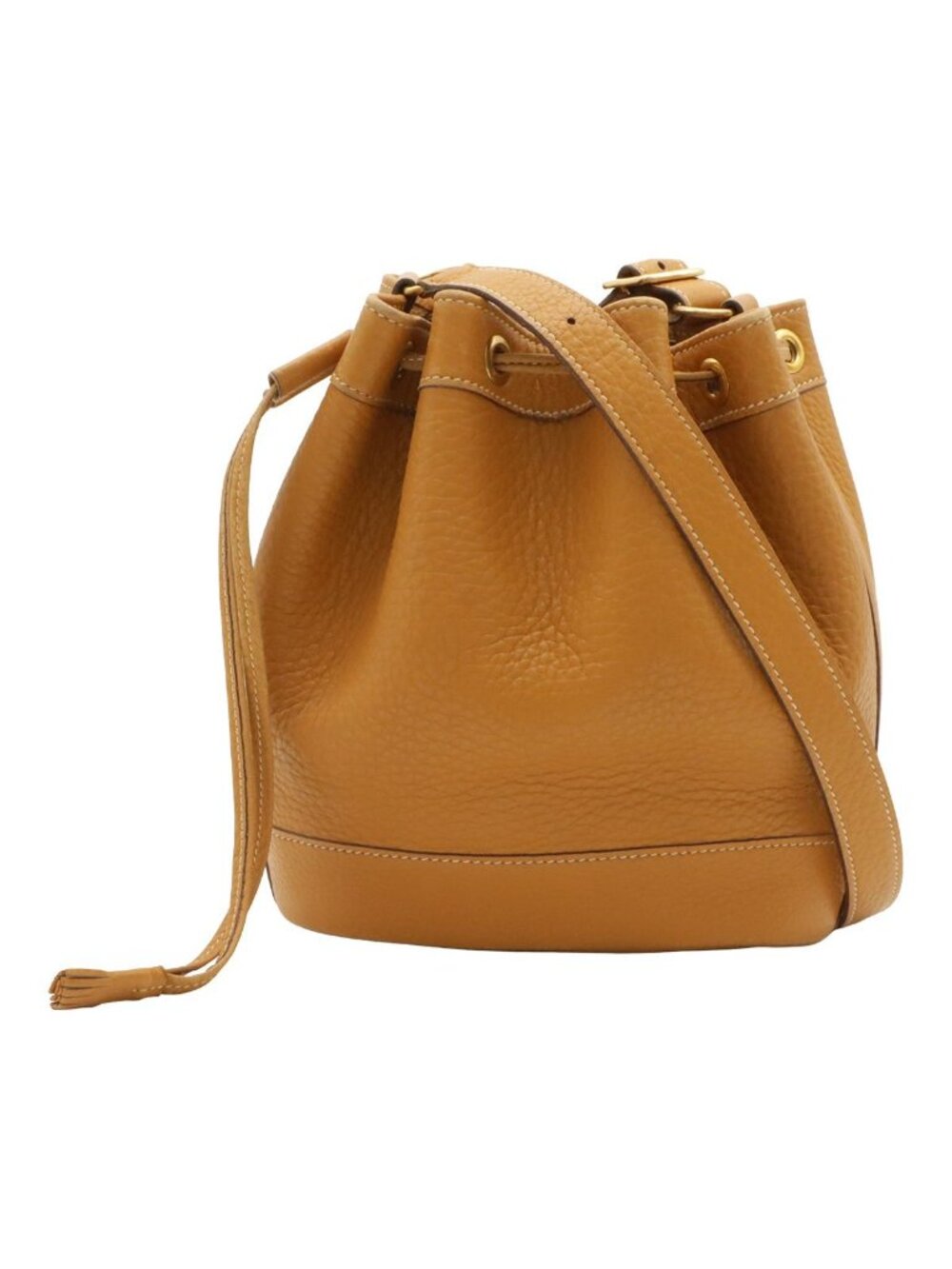 Hermes Market PM Shoulder Bag Drawstring Togo Yellow Gold